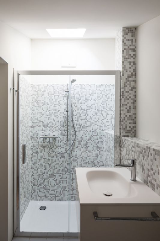 Contemporary Shower with Glass Walls