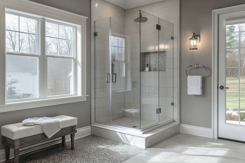 Elegant Shower with Glass Doors